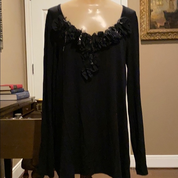 Karen Kane long sleeved black tunic Large - Picture 1 of 7